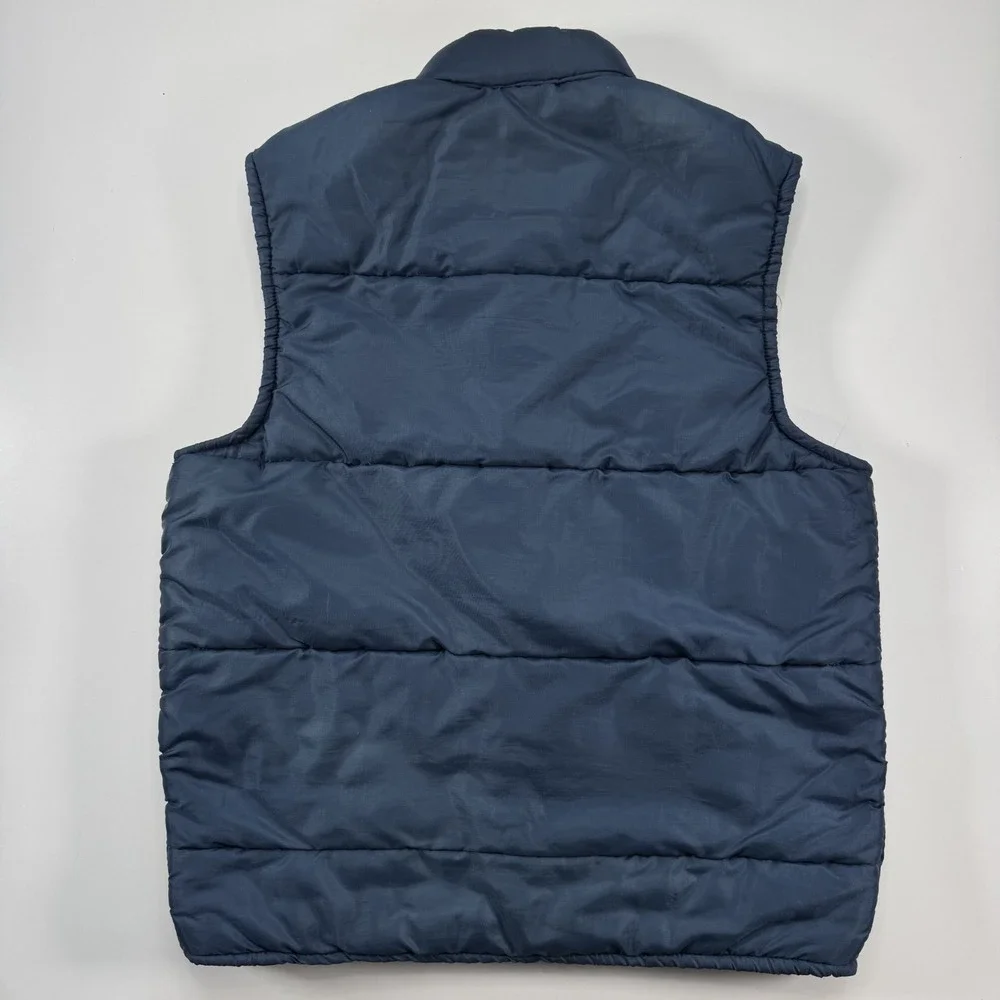 Vintage OSHKOSH Sportswear Snap Front Puffer Vest Mens Small Vtg Camping Outdoor